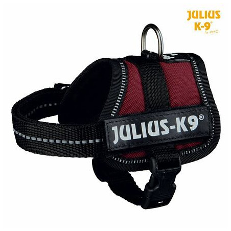 Julius-K9 silový postroj Baby 1/XS 30-40 cm, burgund - DOPRODEJ