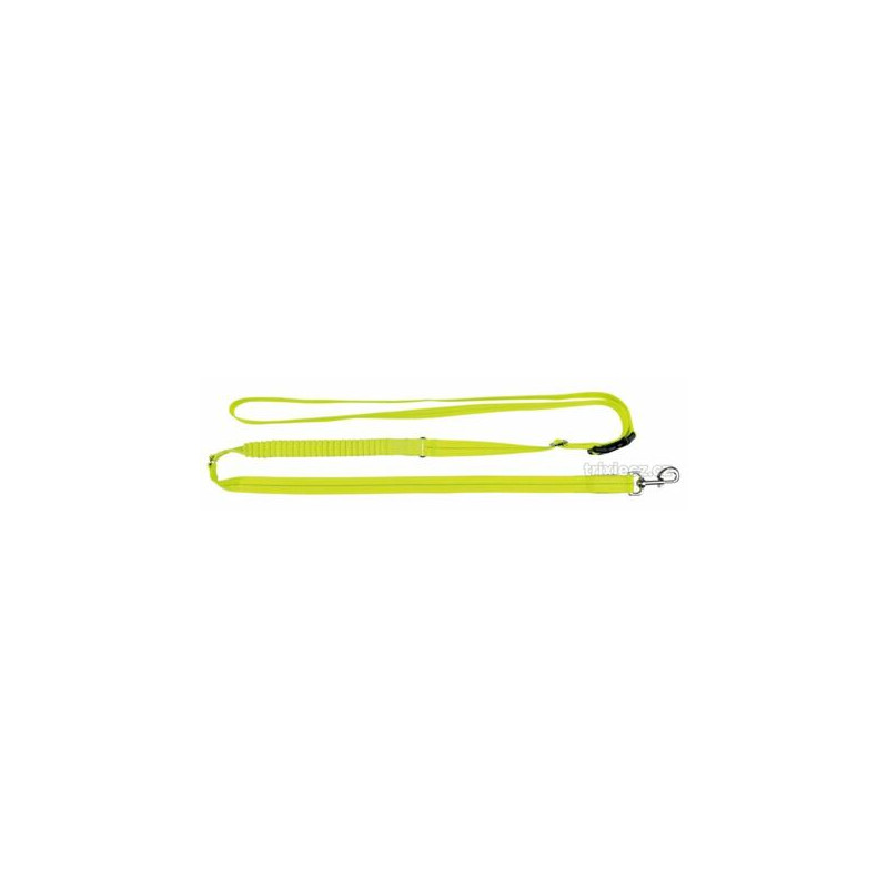 Svítící jogging vodítko USB S-XL 1,85-2,55m/25mm neon žlutá - DOPRODEJ (RP 2,10 Kč)